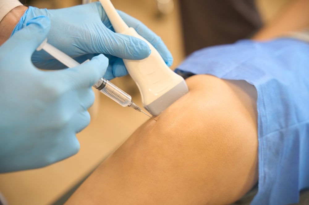 Ultrasound guided injection in shoulder