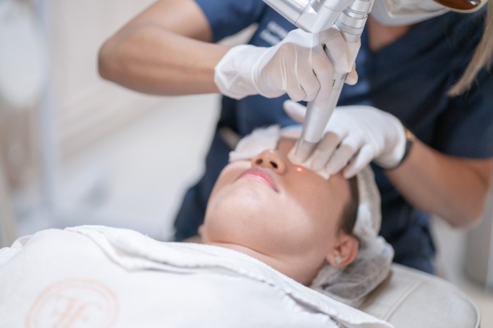 Laser treatment procedure at OneWelbeck